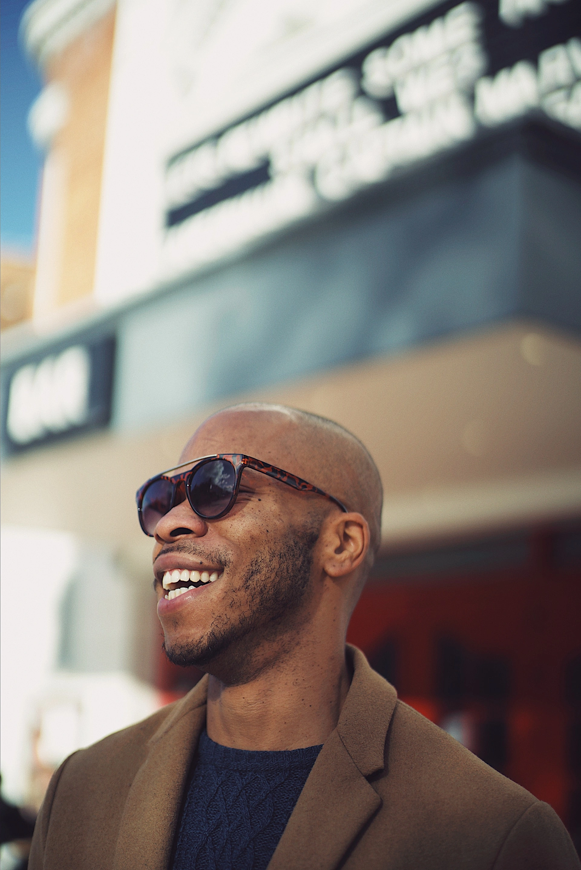Portrait of CJ in London